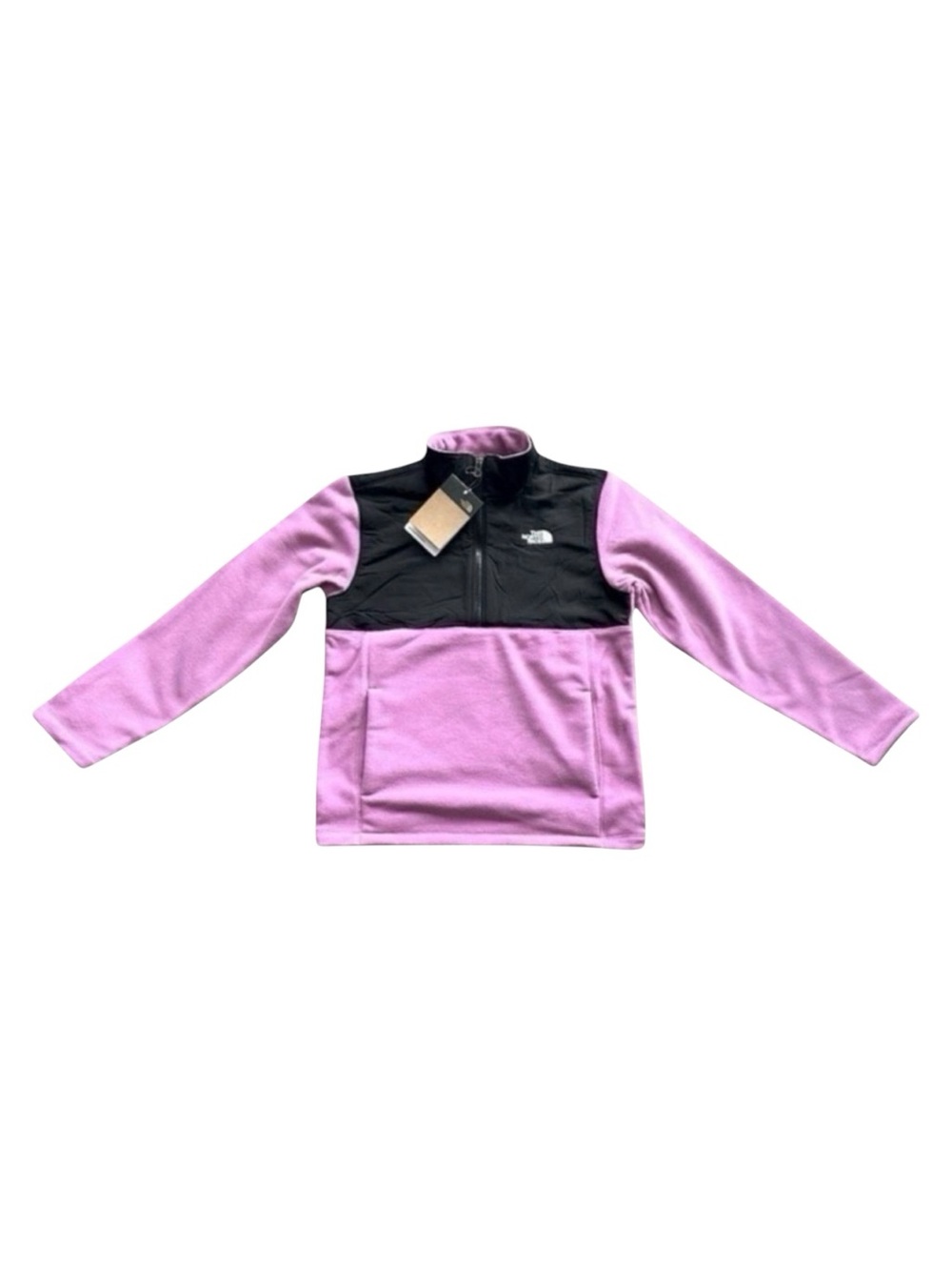 NWT The North Face Girls Tundra 200 Fleece Pullover Purple Youth L 14/16